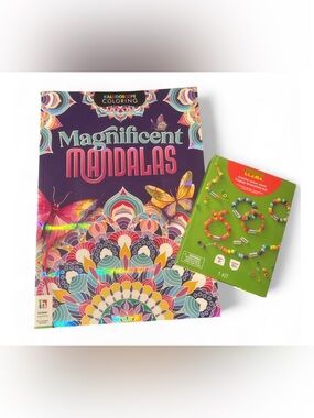Mondo Llama Bracelet Kit AND Kaleidoscope Coloring Book